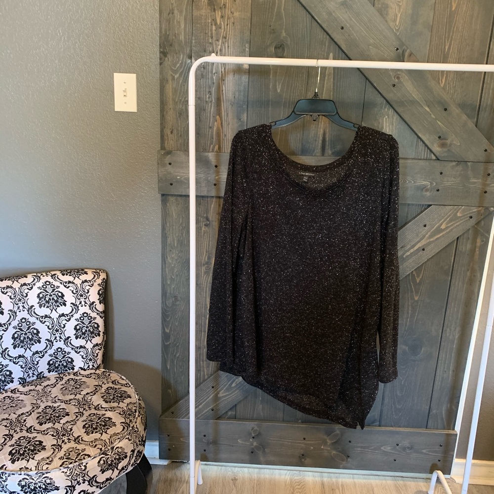 Black Glitter Light Weight Sweater